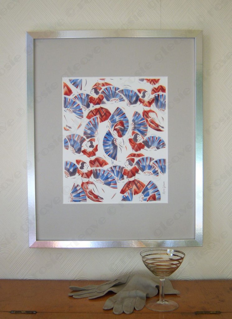 'FAN DANCERS - RED/BLUE' by ROSIE GLEAVE www.rosiegleave.com
