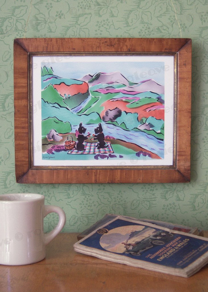 'SCOTTIE DOG PICNIC' By Rosie Gleave www.rosiegleave.com