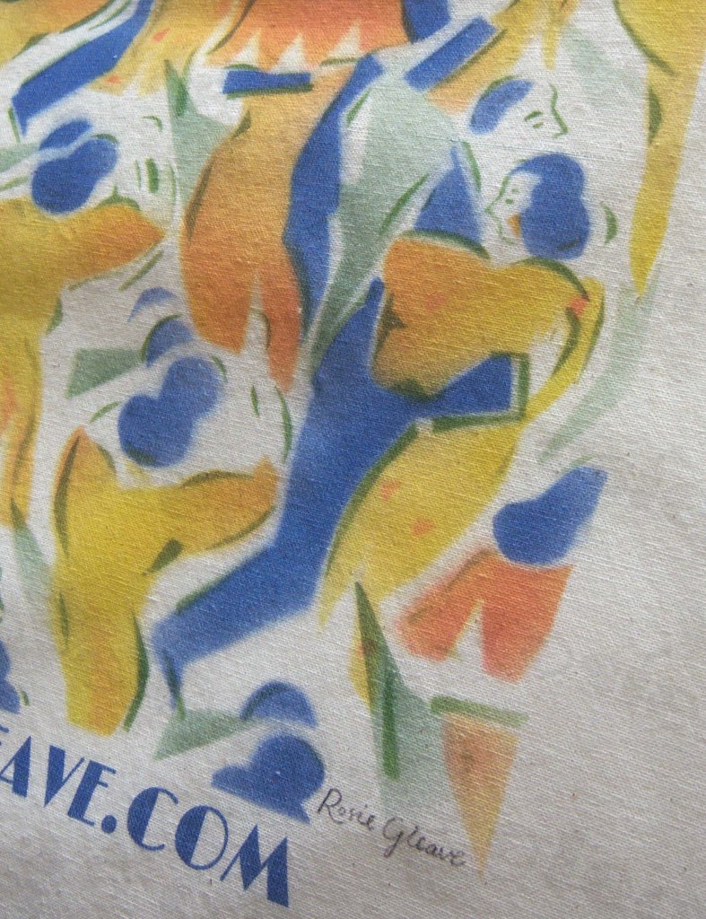 COTTON BAG - TANGO by Rosie Gleave Detail WATERMARKED